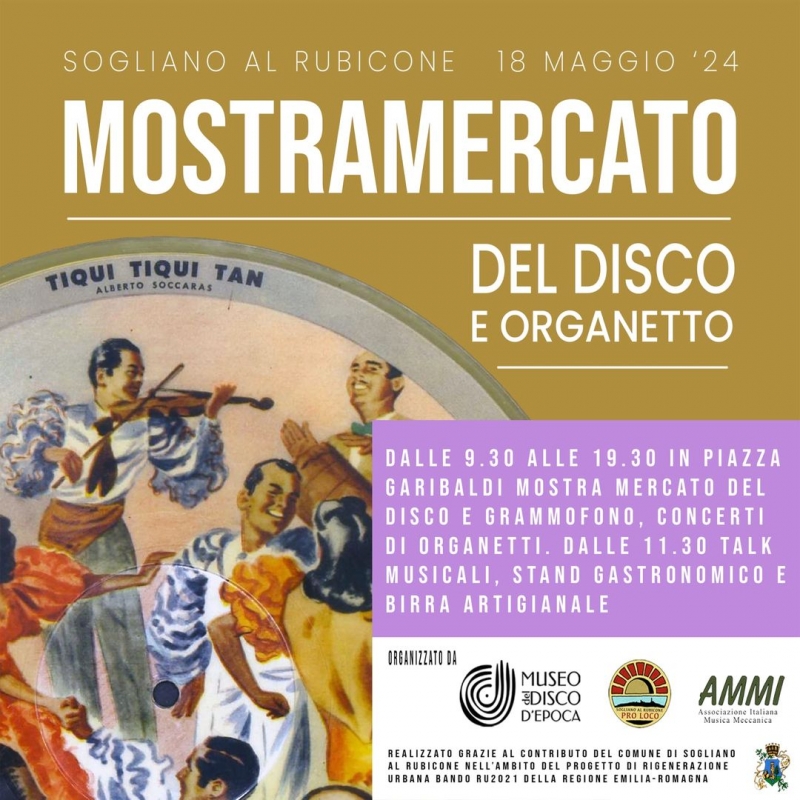 Mostra mercato dedicata alla musica meccanica